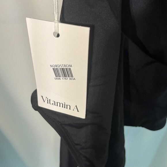 NWT Vitamin A Women's Mika One Piece in Black EcoLux Size Small - Picture 8 of 8
